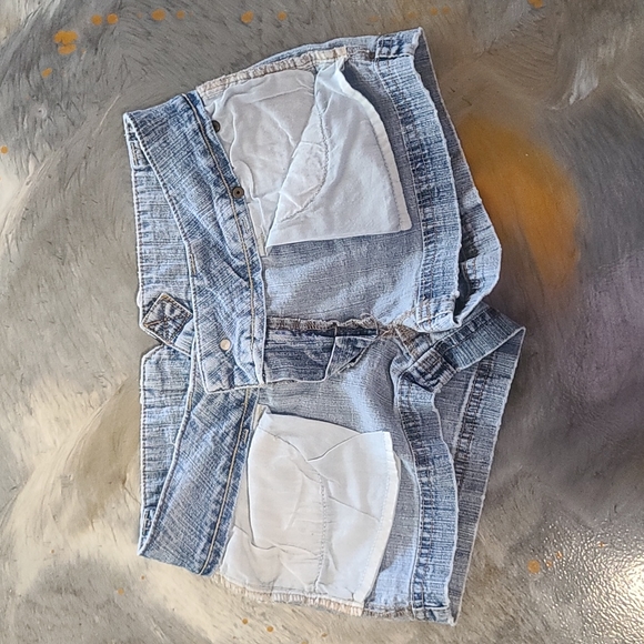 Hydraulic Distressed Short Shorts - Sz 3/4 - Picture 4 of 6
